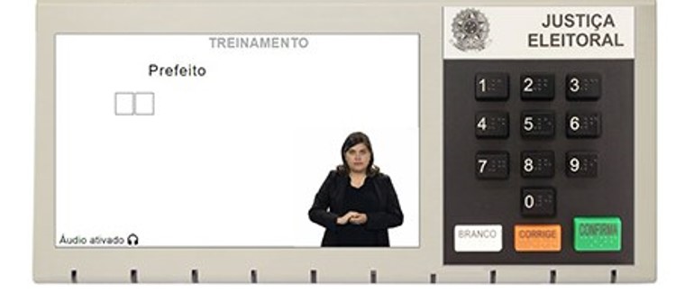 urna eletrônica - voto para prefeito